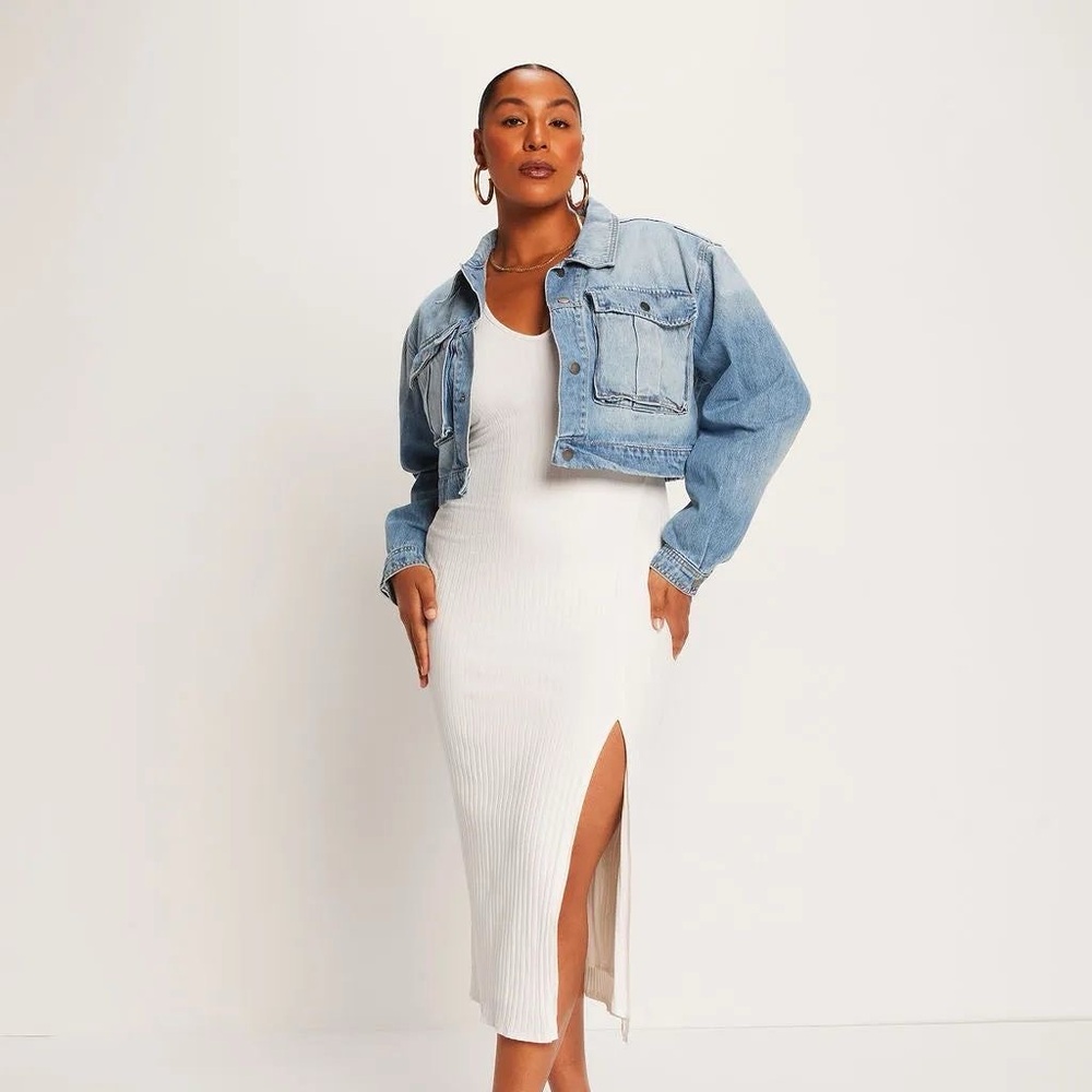 NEW Vici River Crop Denim Utility Jacket - Light Wash / XS - Picture 8 of 12